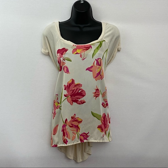 Apt. 9 Tops - Apt. 9 Floral High Low Blouse Size XL X-26